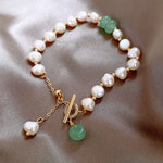 Freshwater pearl adjustable bracelet for women