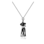Hug-inspired pendant necklace